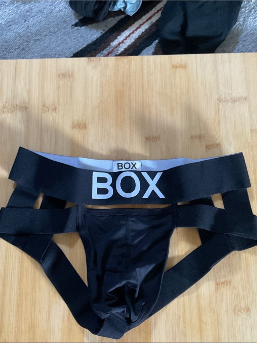BOX Men’s Black Jockstrap Brief